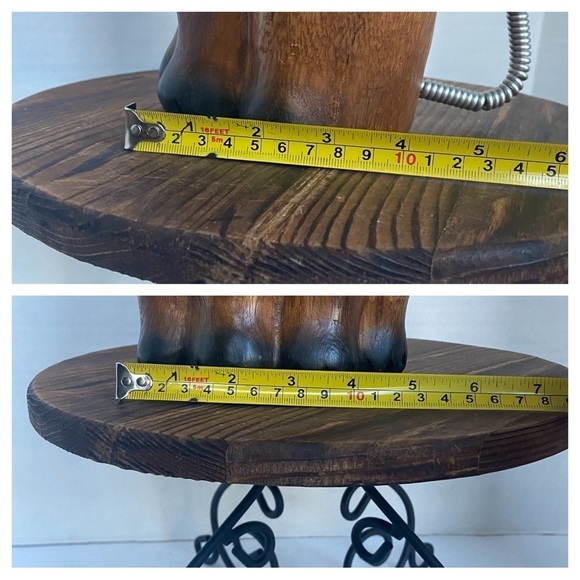 Siamese Cat Wood Statue Hand Carved Mixed    Media Wire Wrapped Art Figurine - Picture 15 of 15